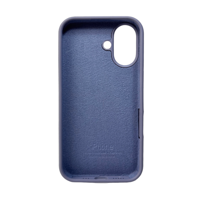 Защитный чехол-накладка Silicone Full Case AA Open Cam для Apple iPhone 16 Lavender Grey (FullOpeAAi16-28) - изображение 2