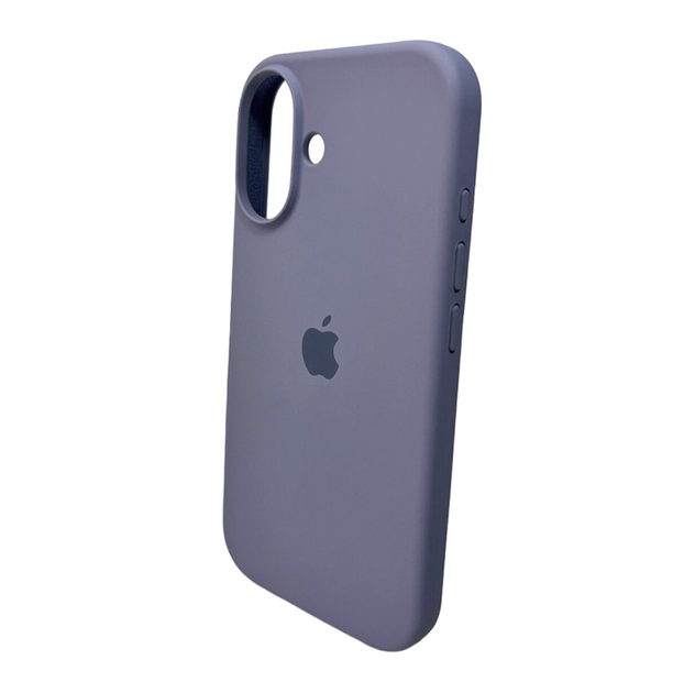 Защитный чехол-накладка Silicone Full Case AA Open Cam для Apple iPhone 16 Lavender Grey (FullOpeAAi16-28) - изображение 3