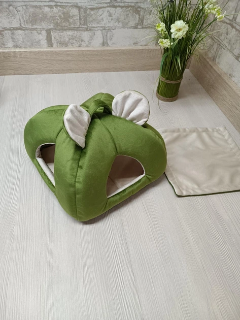 Будиночок для гризунів, щуриків, морських свинок Animals_joy Юрта-тунель M 28*28см (004) - Фото 6 Будиночок для гризунів, щуриків, морських свинок Animals_joy Юрта-тунель M 28*28см (004) - зображення 6