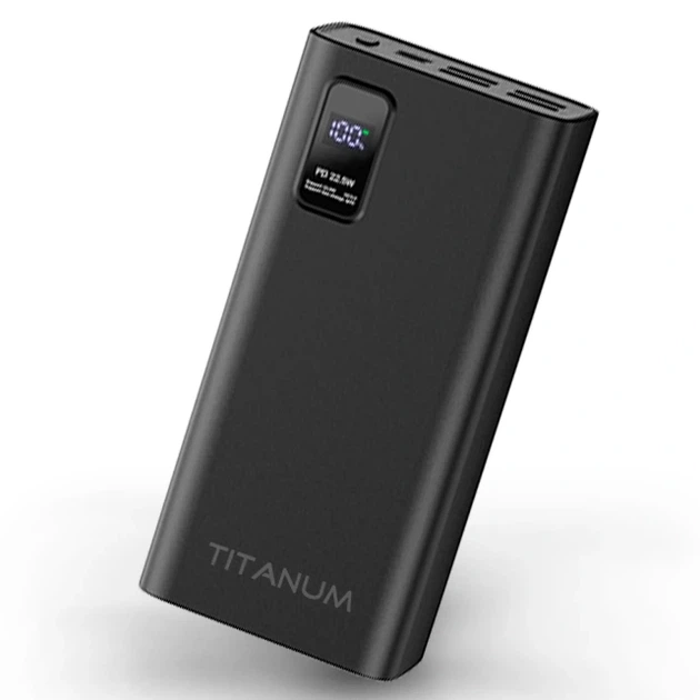 Повербанк TITANUM 728S 22.5W Black 30000 мАг - зображення 3