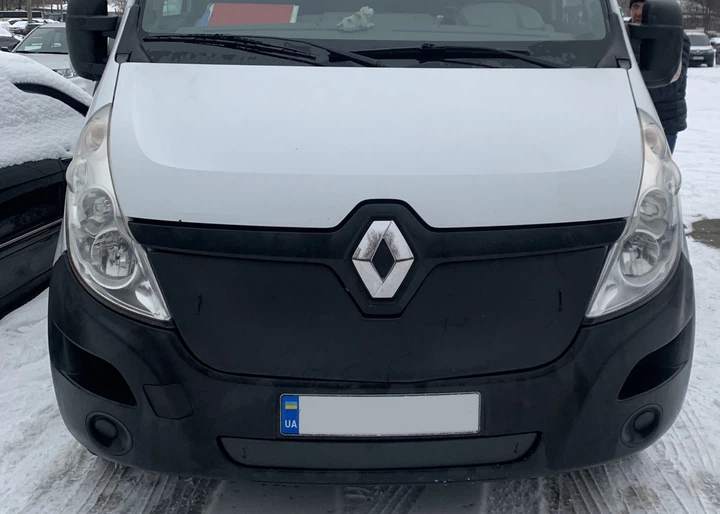 Зимняя решетка (2014-2019, верхняя) Матовая для Renault Master - Фото 3 Зимняя решетка (2014-2019, верхняя) Матовая для Renault Master - изображение 3