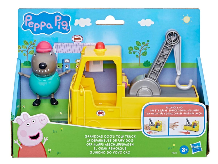 Zabawka Hasbro Holownik ŚWINKA PEPPA Dziadka Psa, pojazd z figurką (5010996216427) - obraz 1