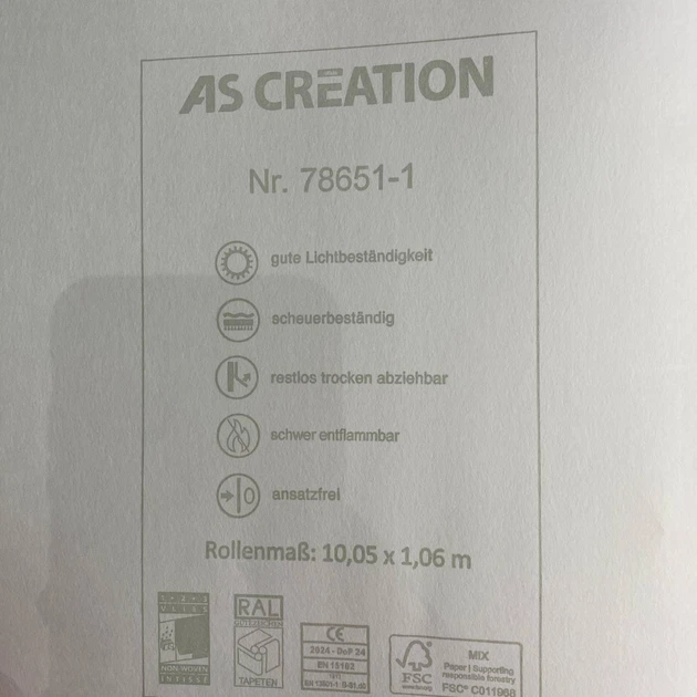 Шпалери вінілові на флізеліновій основі Білі AS Creation Elite 1,06 х 10,05м (78651-1) - Фото 8 Шпалери вінілові на флізеліновій основі Білі AS Creation Elite 1,06 х 10,05м (78651-1) - зображення 8