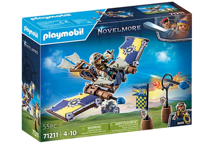 Zestaw konstrukcyjny Playmobil Novelmore Darios Flight Glider 55 elementów 71211 (4008789712110) - obraz 1