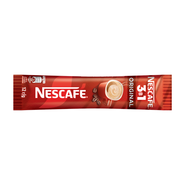 Напиток кофейный NESCAFE 3 в 1 Original растворимый в стиках 12 г х 53 шт (8445291312609) - Фото 2 Напиток кофейный NESCAFE 3 в 1 Original растворимый в стиках 12 г х 53 шт (8445291312609) - изображение 2