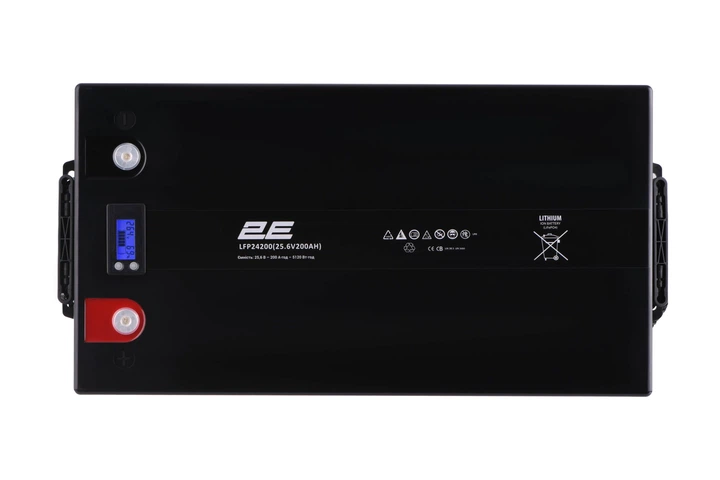Батарея LiFePO4 2E 2E-LFP24200-LCD 24В, 200 Аг, LiFePO4. BMS, 8S, LCD екран - зображення 4