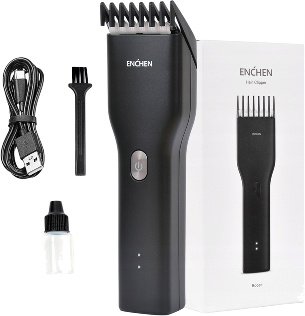 Машинка для стрижки волос Enchen Boost Черная (6974728531150) - изображение 1