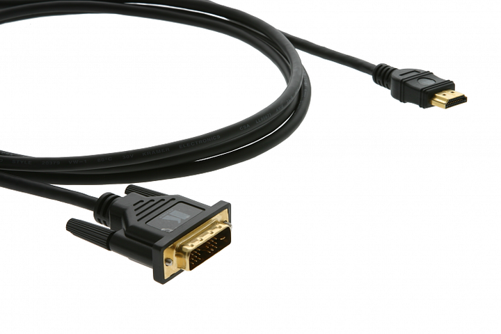 Кабель HDMI-DVI (Вилка - Вилка) 0.9 м, Kramer C-HDMI/DVI-3 - зображення 2