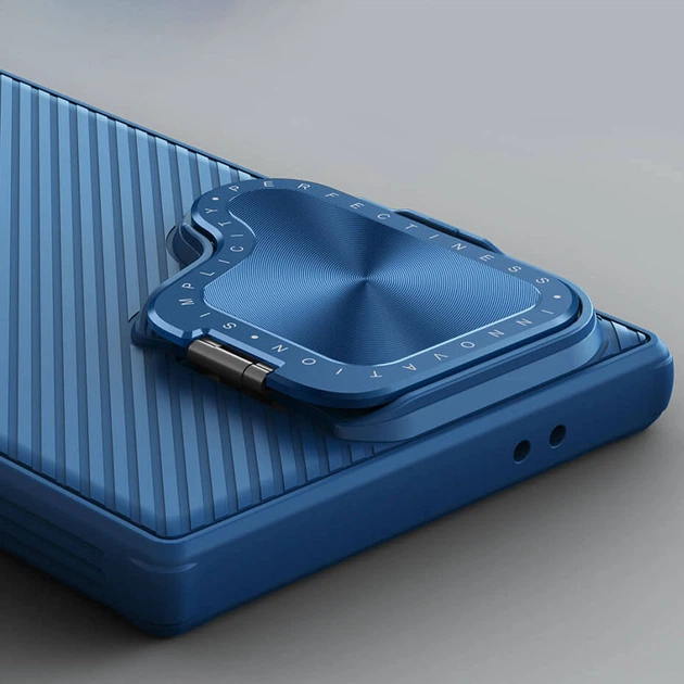 Карбоновая накладка Nillkin Camshield Prop для Samsung Galaxy S24 Ultra Blue - Фото 6 Карбоновая накладка Nillkin Camshield Prop для Samsung Galaxy S24 Ultra Blue - изображение 6