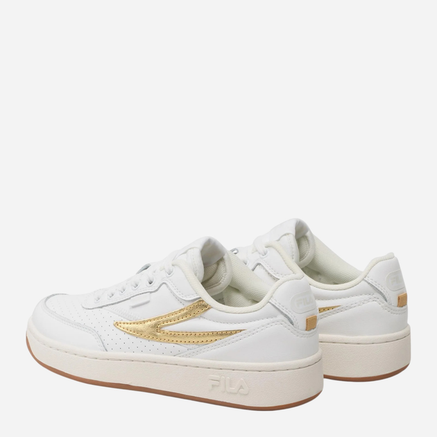 Жіночі кеди низькі Fila Sevaro F FFW0284-13069 36 Білий/Золотистий (8719477767485) - зображення 4
