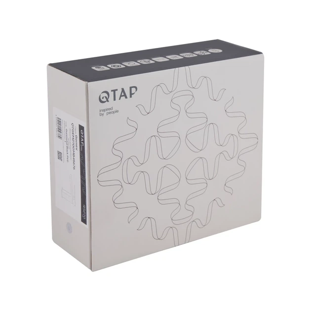 Смеситель для раковины Qtap Gemini QTGEM270GMB45676 Gunmetal Black PVD графит - изображение 5