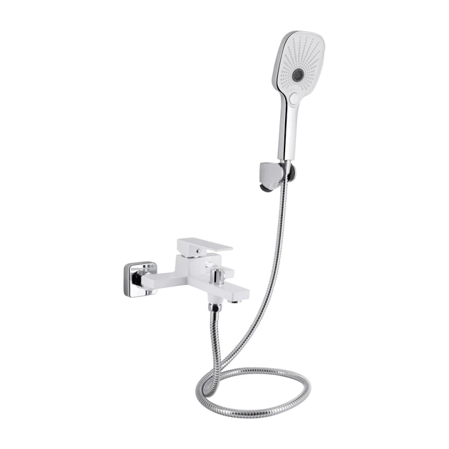 Змішувач для ванни Qtap Gemini з душовим гарнітуром QTGEM259CRW45683 Хром / Білий - Фото 1 Змішувач для ванни Qtap Gemini з душовим гарнітуром QTGEM259CRW45683 Хром / Білий - зображення 1