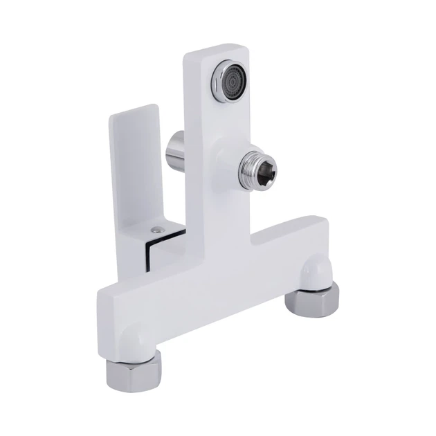 Змішувач для ванни Qtap Gemini з душовим гарнітуром QTGEM259CRW45683 Хром / Білий - Фото 4 Змішувач для ванни Qtap Gemini з душовим гарнітуром QTGEM259CRW45683 Хром / Білий - зображення 4