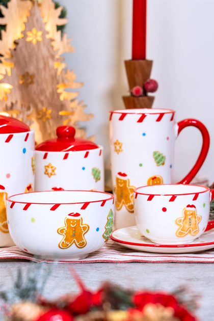 Мисочка Home Styling Collection Gingerbread святкова Ø 12 см (8720573822596) - зображення 5