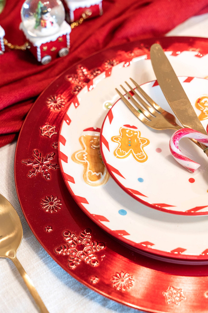 Тарілка Home Styling Collection Gingerbread святкова Ø 16 см (8720573819725) - зображення 6