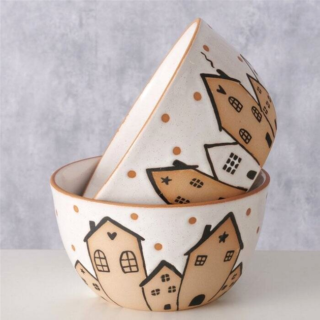 Miseczka Boltze Home Inken Wzór 1 ceramiczna Ø 15 cm (5902973443929) - obraz 2