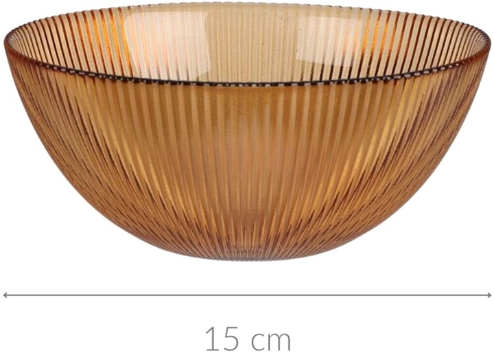 Miska Home Styling Collection Amber prążkowana Ø 15 cm (8721037043083) - obraz 2