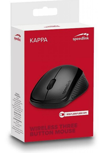 Мышь SPEEDLINK Kappa Wireless Black (SL-630011-BK) - изображение 3