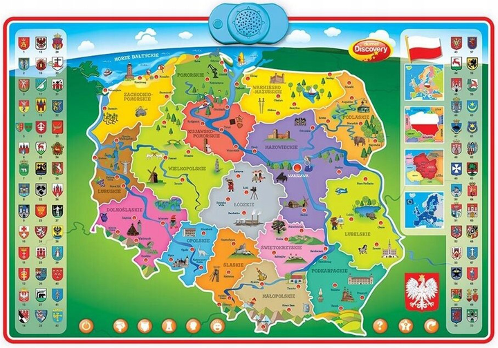 Zabawka interaktywna Dumel Mapa Polski (3760145061171) - obraz 2