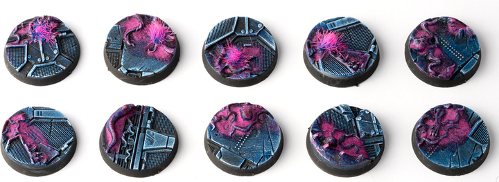 Podstawka pod figurki Gamers Grass Bases Round Alien Infestation 25 mm 10 szt (738956790323) - obraz 2