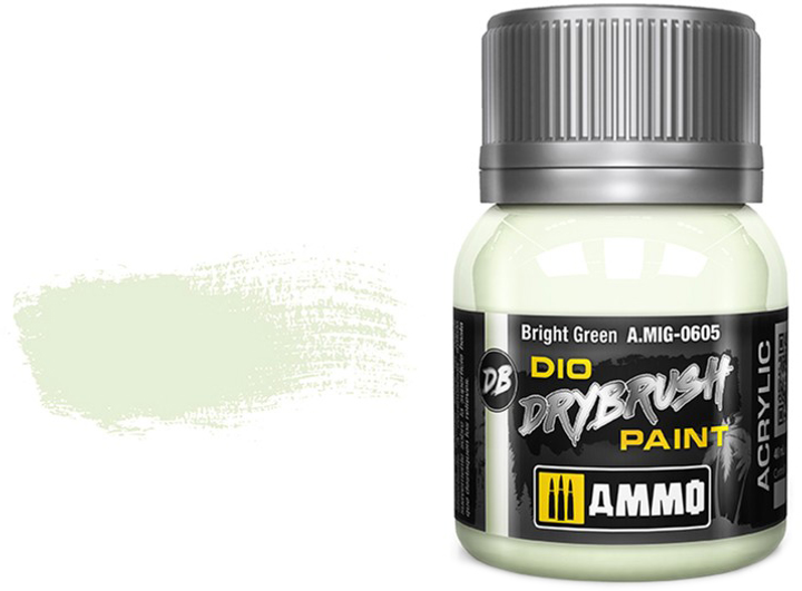 Фарба Ammo DIO Drybrush 40 мл Яскраво-зелена (8432074006053) - зображення 1