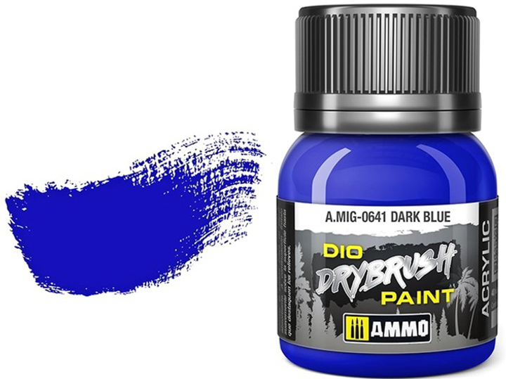 Фарба Ammo DIO Drybrush 40 мл Темно-синя (8432074006411) - зображення 1