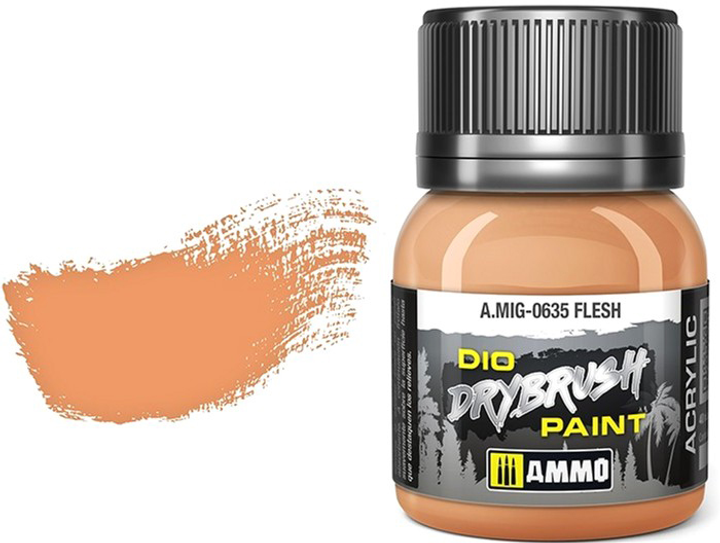 Фарба Ammo DIO Drybrush 40 мл Шкіряна (8432074006350) - зображення 1