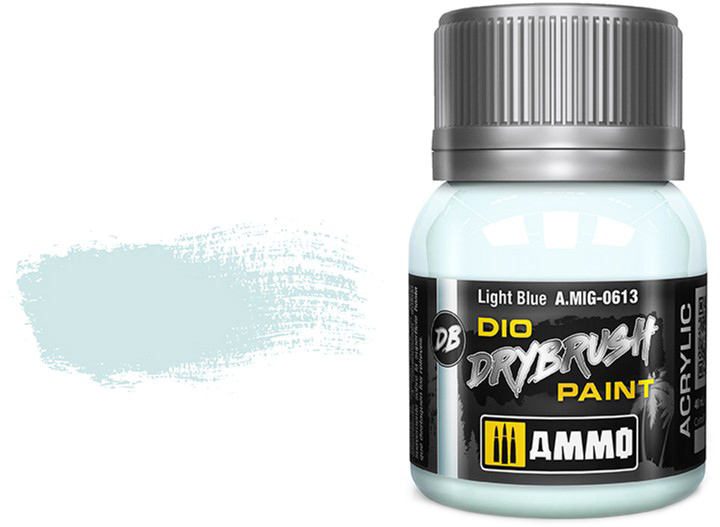 Фарба Ammo DIO Drybrush 40 мл Світло-блакитна (8432074006138) - зображення 1