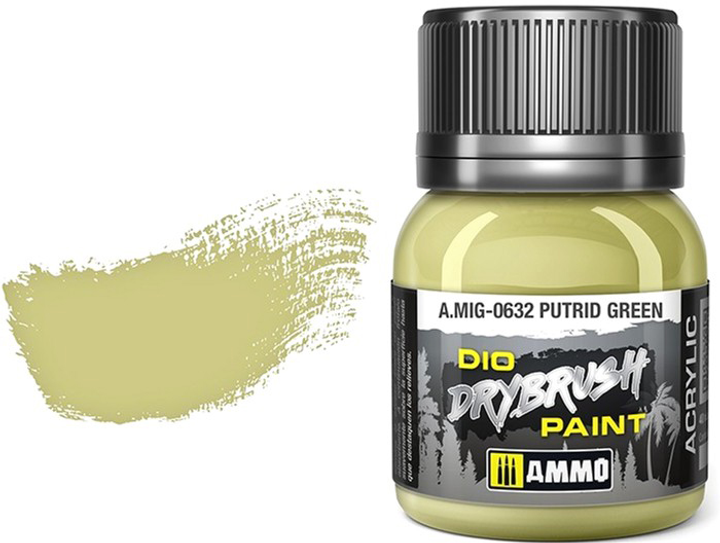 Фарба Ammo DIO Drybrush 40 мл Брудно-зелена (8432074006329) - зображення 1