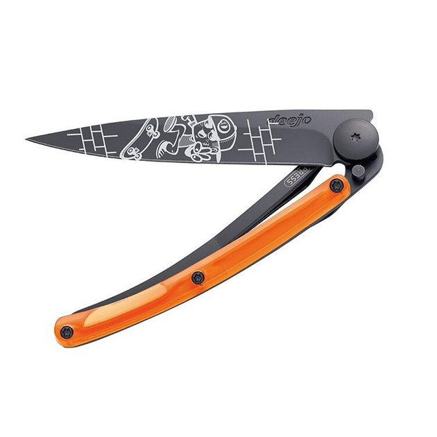 Нож Deejo Tattoo Black 37g, Orange, Skate 1GB110 - изображение 2