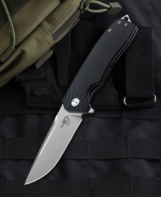 Нож складной Bestech Knife LION Black (BG01A) - изображение 2