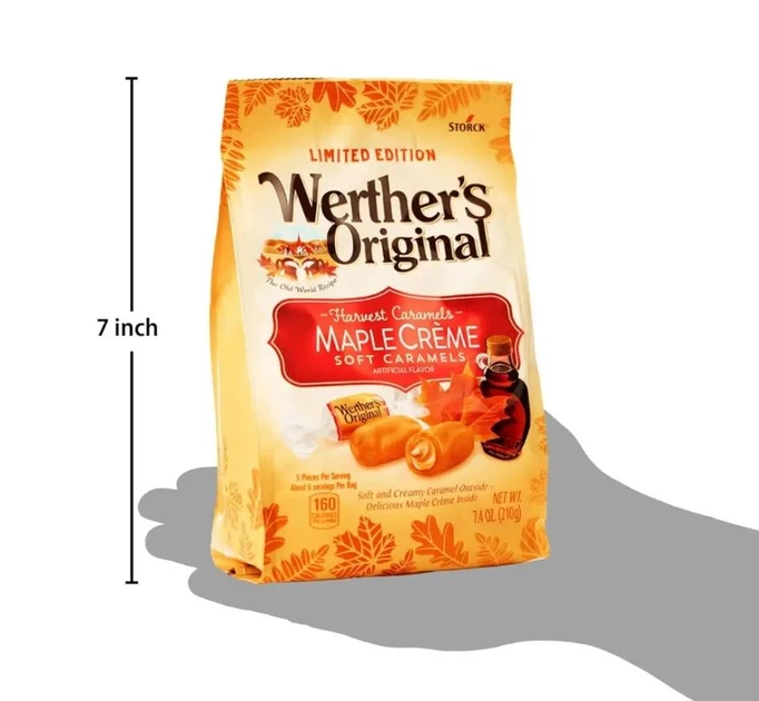 Конфеты Werther's Original Maple Creme Soft Caramels 210 г - изображение 7