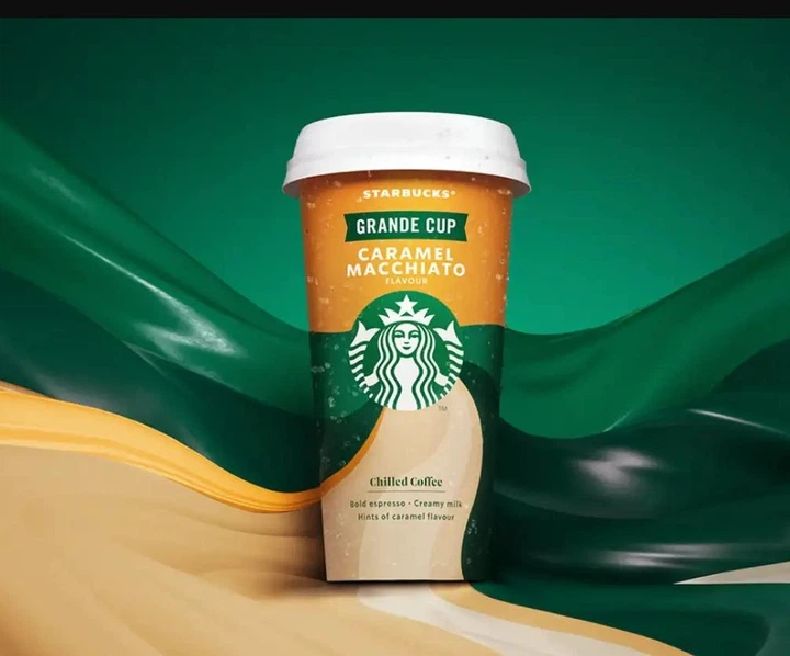Холодна кава Starbucks Caramel Macchiato Grande Cup 330мл - зображення 3