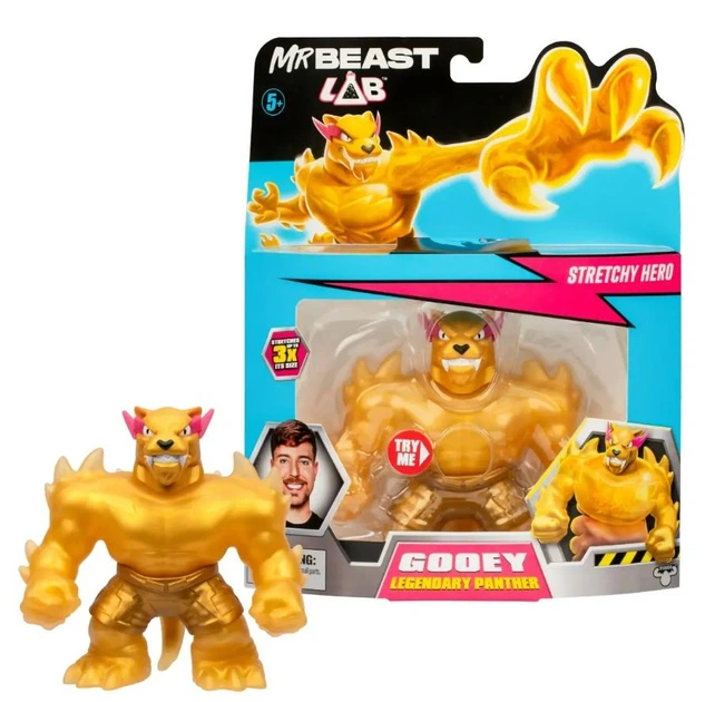 Игровая фигурка MrBeast Lab Heroes of Goo Jit Zu Goo Legendary Panther Action Figure - изображение 2