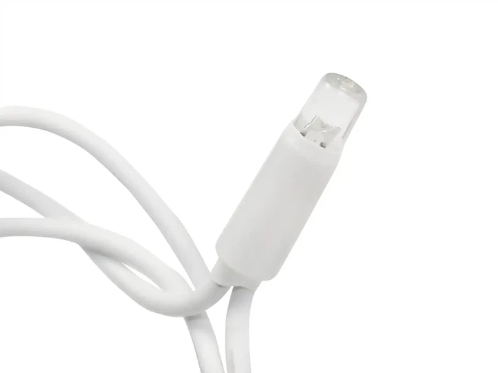 Гірлянда Дощ білий провід 3,3м LED теплий білий для вулиці - зображення 2