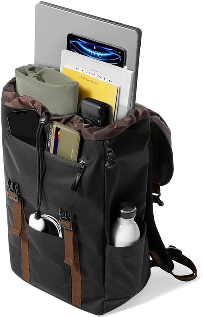 Рюкзак для ноутбука Tomtoc VintPack-TA1 22L Laptop Backpack 15.6" 22 л Black (TA1M1D1) - изображение 4
