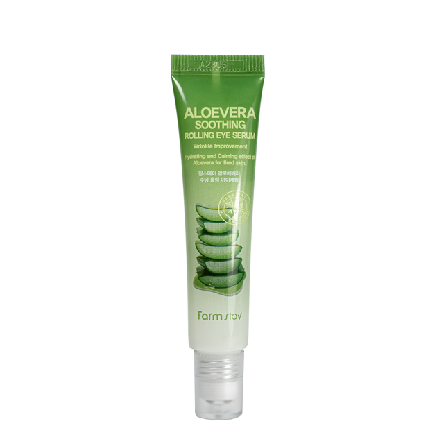 Сыворотка роллер для кожи вокруг глаз с экстрактом алоэ FarmStay Aloe Vera Soothing Rolling Eye Serum, 25 мл - изображение 4