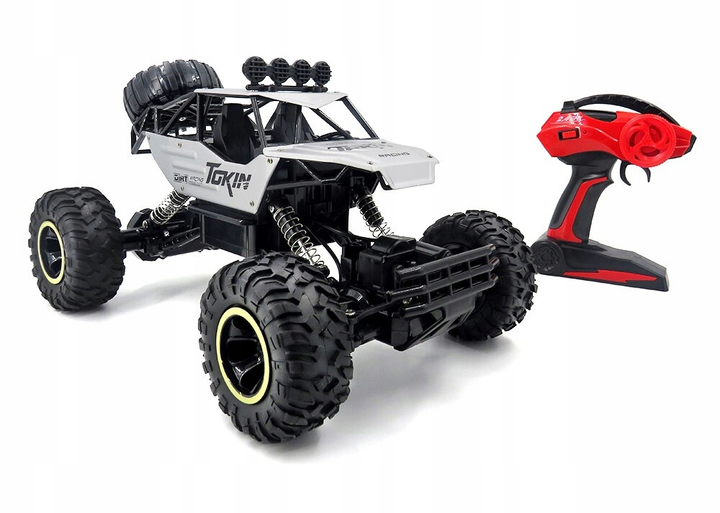 Машинка на радиоуправлении 1:12 4WD большая 37см Rock Crawl Silver з пультом автомобиль внедорожник монстртрак - изображение 2