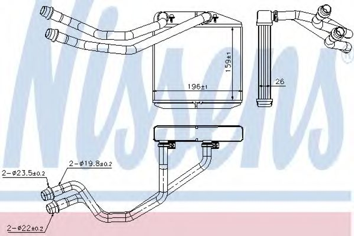 печь ALFA MITO(08-)0.9 i(+)[OE 6448.T0] Nissens (71163) - изображение 1