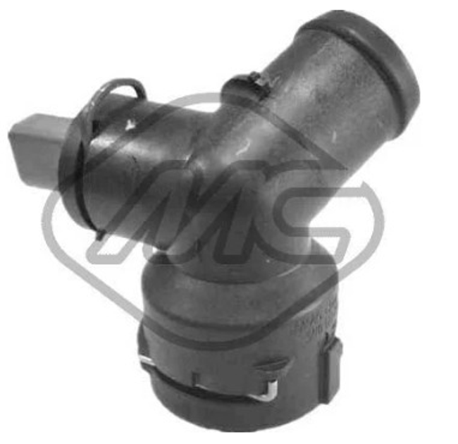 Фланець системи охолодження VW Caddy IV/Jetta IV 1.0-1.4TSI/1.6-2.0TDI 14- Metalcaucho (36097) - зображення 1