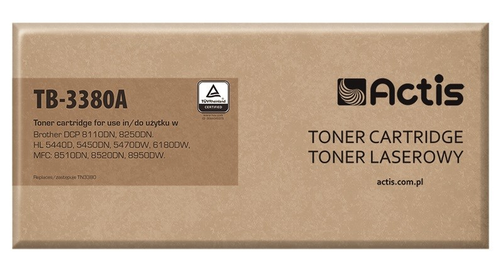 Toner cartridge Actis do Brother TN-3380 Standard Black (TB-3380A) - obraz 1