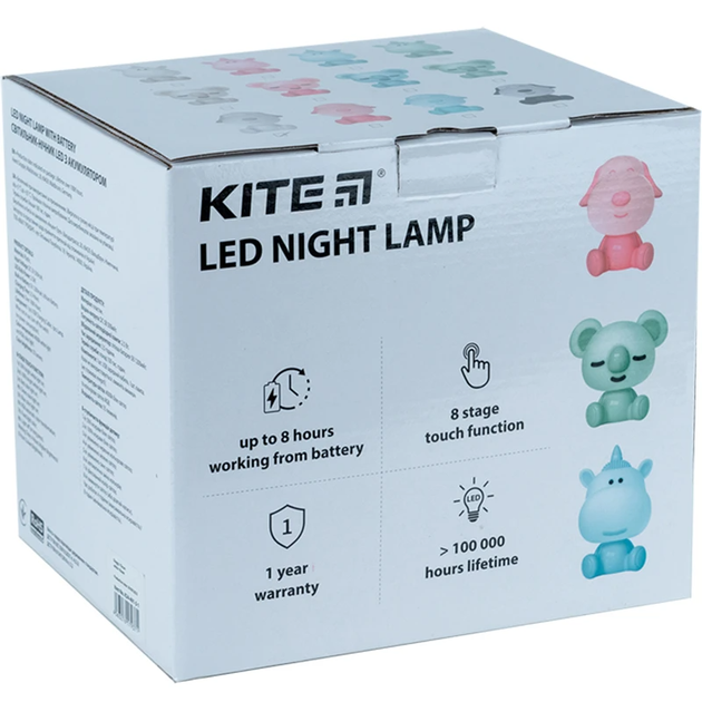 Світильник-нічник LED з акумулятором Doggy Kite K24-491-3-4 білий 4063276179401 - изображение 2