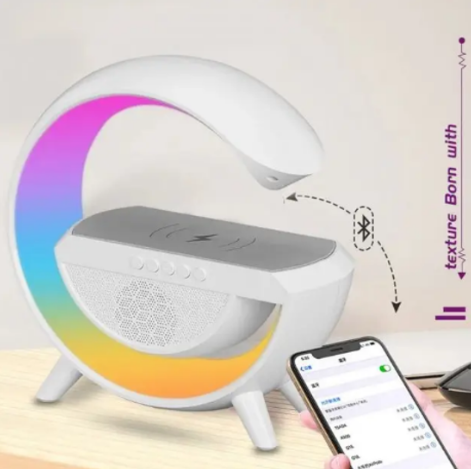 Нічник з бездротовою колонкою та зарядкою для телефону SmartUs 2301YN LED-нічник з функцією бездротової зарядки для смартфонів Qi 256 режимів світла і магнітним кріпленням - Фото 3 Нічник з бездротовою колонкою та зарядкою для телефону SmartUs 2301YN LED-нічник з функцією бездротової зарядки для смартфонів Qi 256 режимів світла і магнітним кріпленням - зображення 3