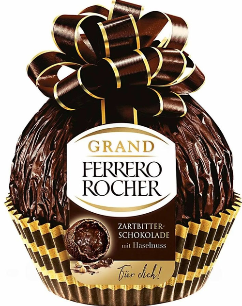 Подарочная фигурка Ferrero Rocher Grande Dark Chocolate Полутемный ...