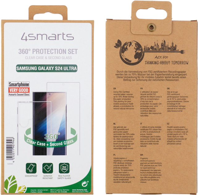Набір для захисту 4smarts для Samsung Galaxy S24 Ultra (4252011907946) - зображення 6