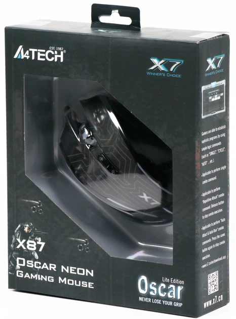 Мышь A4Tech X87 USB Black (4711421934275) – фото, отзывы