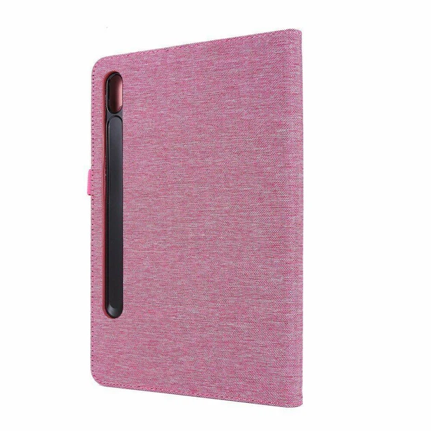 Чехол Cloth Pattern Case для Samsung Galaxy Tab S7 / S8 11.0 (Wake / Sleep) Rose - изображение 4