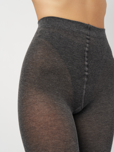 Колготы 200 Den женские теплые хлопковые Siela Cotton Melange 2 р Темно-серый (4823102960456) 
