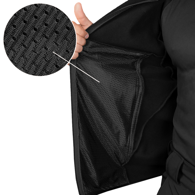 Кофта флісова Camotec Paladin Himatec 100 Чорний 3XL (8472(3XL)) - изображение 7