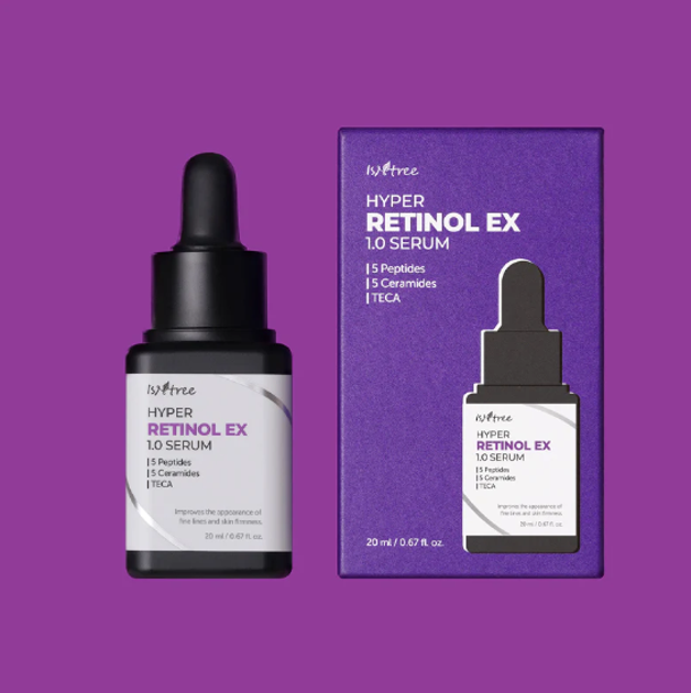 Serum do twarzy Isntree Hyper Retinol Ex 1.0 przeciwzmarszczkowe 20 ml (8809800940798) - obraz 5